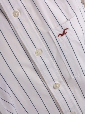 Hollister Vintage Long Sleeve Shirt White/Stripes Size S - SH1632-6997