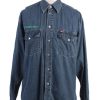 Mustang Jeans Vintage Long Sleeve Shirt Blue Size XL - SH1910-0