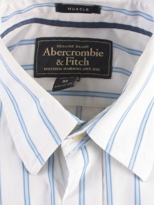 Abercrombie&Fitch Vintage Long Sleeve Shirt White/Stripes Size M- SH2054-15836
