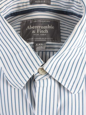 Abercrombie&Fitch Vintage Long Sleeve Shirt White/Stripes Size XXL- SH2060-15902