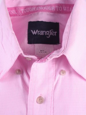 Wrangler Vintage Long Sleeve Shirt Pink Size M - SH1955-15464