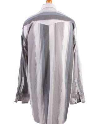Wrangler Vintage Long Sleeve Shirt Grey/Stripes Size XL - SH1957-15471