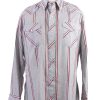 Wrangler Vintage Long Sleeve Shirt Grey/Stripes Size L - SH1961-0