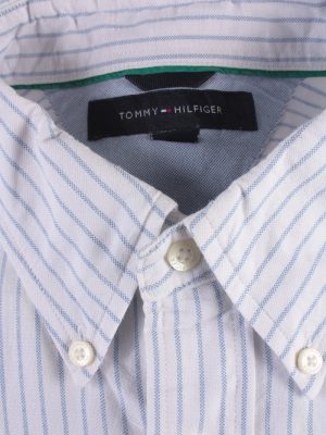 Tommy Hilfiger Vintage Long Sleeve Shirt White/Stripes Size L- SH1980-15289