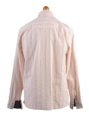 Tommy Hilfiger Vintage Long Sleeve Shirt Cream/Stripes Size M- SH1984-15577