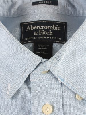 Abercrombie&Fitch Vintage Long Sleeve Shirt Blue Size L- SH2048-15787