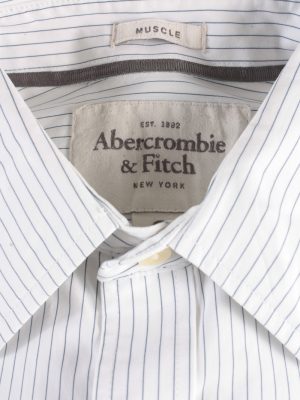 Abercrombie&Fitch Vintage Long Sleeve Shirt White/Stripes Size S- SH2058-15886