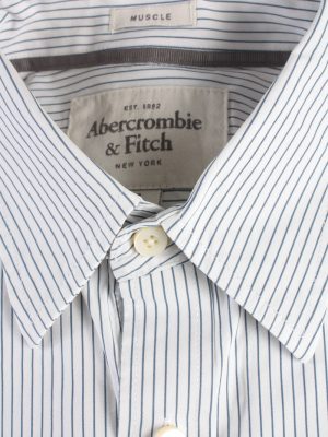 Abercrombie&Fitch Vintage Long Sleeve Shirt White/Stripes Size M- SH2059-15893