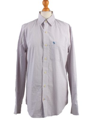 Abercrombie&Fitch Vintage Long Sleeve Shirt Purple/Stripes Size M- SH2069-0