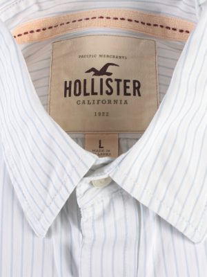 Hollister Vintage Long Sleeve Shirt White/Stripes Size L - SH2080-15883