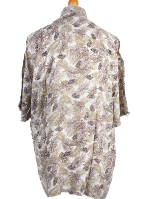 Sun Casuals Vintage Short Sleeve Summer Shirt White/Design Size 2X - SH306-16557