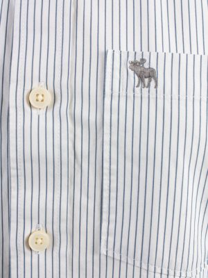 Abercrombie&Fitch Vintage Long Sleeve Shirt White/Stripes Size M- SH2059-15894