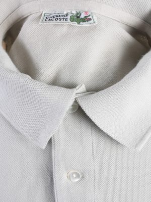 Lacoste Vintage Casual Men Polo Shirt Grey Chest Size 43" -PT0183-21893
