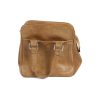 Vintage Brown Large Travel Bag with Zip Unisex - BG100-0
