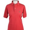 Lacoste Vintage Casual Men Polo Shirt Red Size S -PT0227-0