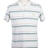 Puma Vintage Casual Men Polo Shirt White/Stripes Size M -PT0305-0