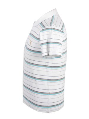 Puma Vintage Casual Men Polo Shirt White/Stripes Size M -PT0305-24379