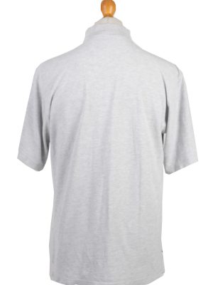 Adidas Vintage Casual Men Polo Shirt Grey Chest Size 45"-PT0307-24344