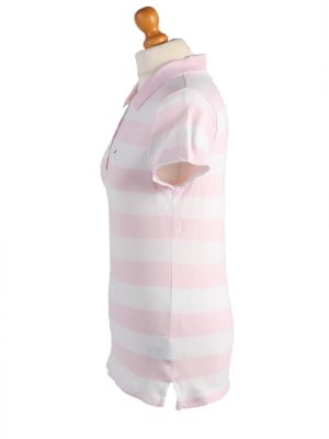 Tommy Hilfiger Vintage Casual Women Polo Shirt Pink Chest Size 34" -PT0464-24808