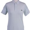 Lacoste Vintage Casual Women Polo Shirt Green Chest Size 37_ -PT0583-0