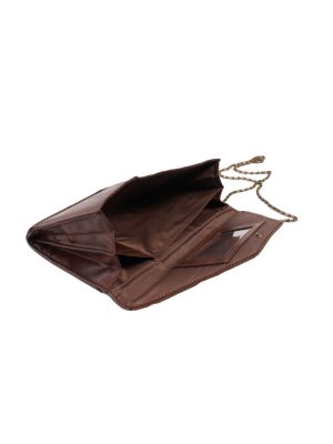 Brown Zip Lined Letter Bag - BG342-40231