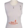 Sleeveless Cycling Running Jersey Tops - E. Size XS - White - CW0347-0