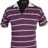 Mens K Gang Striped Polo Shirt - Multi - M -PT0699-0