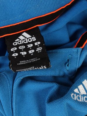 Mens Adidas Plain Polo T Shirt - Blue - S -PT0756-44441
