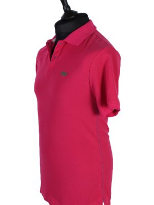 Mens Twoplay Plain Polo T Shirt - Pink - XL -PT0763-44462