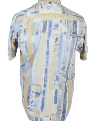 Yves Dorsey Abstract Patterned Shirt - M - Multi - SH2563-44919