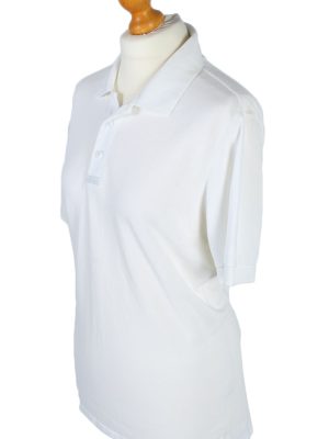 Adidas Vintage Plain Polo Shirt - L White -PT0850-46303