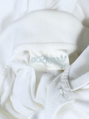 Adidas Vintage Plain Polo Shirt - L White -PT0850-46302