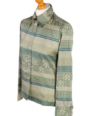 Gold Ages Blouse 70s Vintage Floral Patterned - M , L Multi - LB030-49450