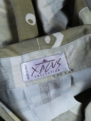 Xacus 80s 90s Patterned Long Sleeve Shirt - M Multi - SH2762-48450