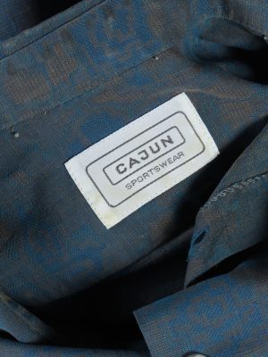 Cajun 80s 90s Patterned Long Sleeve Shirt - M,L Multi - SH2763-48454