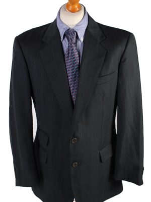 Vintage Burberry Buffin Blazer Jacket - L / Grey - BR615-0