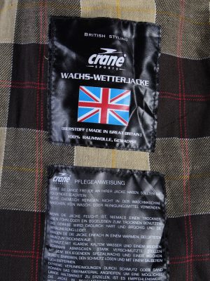 Vintage Crane Blanket Inner Waxed Coat Chest: 45 Brown -C511-51014