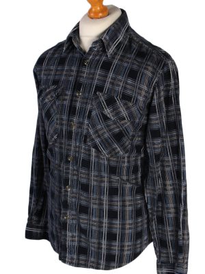 Vintage Laviino Corduroy Checked Shirt - L Multi - SH2862-52372