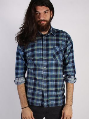 Vintage 90s Southwest Castle Mens Checked Flannel Shirt - L Multi - SH2988-0