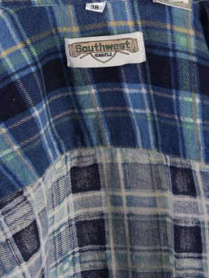 Vintage 90s Southwest Castle Mens Checked Flannel Shirt - L Multi - SH2988-55330