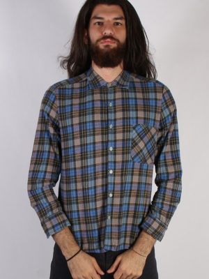 Vintage 90s 3 Suisses Mens Checked Flannel Shirt - L Multi - SH2994-0