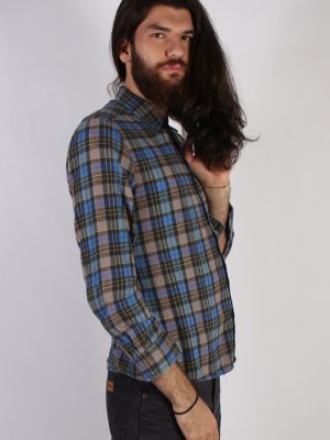 Vintage 90s 3 Suisses Mens Checked Flannel Shirt - L Multi - SH2994-55352