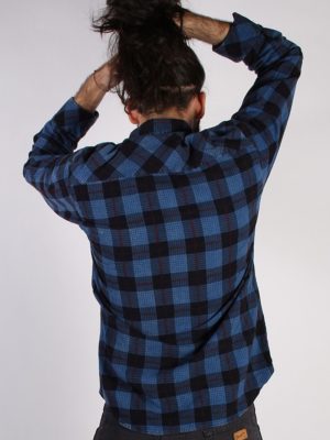 Vintage Loppo Mens Flannel Shirt - L Multi - SH3022-55465