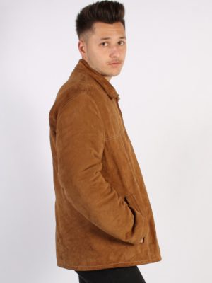 Vintage Werther Matte Suede Coat Chest:51 Brown -C567-54374