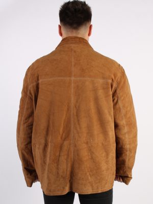 Vintage Werther Matte Suede Coat Chest:51 Brown -C567-54371