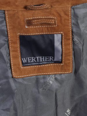 Vintage Werther Matte Suede Coat Chest:51 Brown -C567-54373