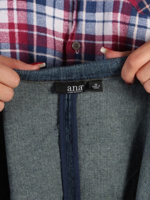 Vintage A New Aproach Womens Denim Jacket XL Navy -DJ1260-53658