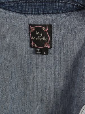 Vintage My Michele Womens Denim Jacket L Navy -DJ1268-53689