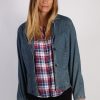 Vintage LEE Womens Riverted Denim Jacket M/L Navy -DJ1279-0