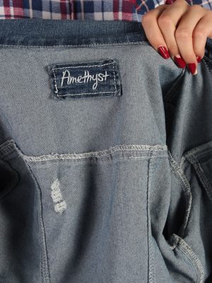Vintage Amethyst Womens Denim Jacket S/M Navy -DJ1281-53739